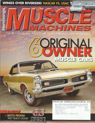 HEMMINGS MUSCLE MACHINES 2009 FEB - L88, BOSS 302, 50 CAPRI, WEDGE